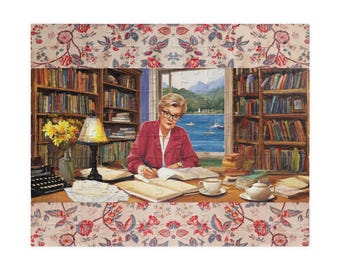 Jessica Fletcher Puzzle | Murder She Wrote Puzzle | Jessica's Dreamy Library  (110, 252, 520, 1014-piece)