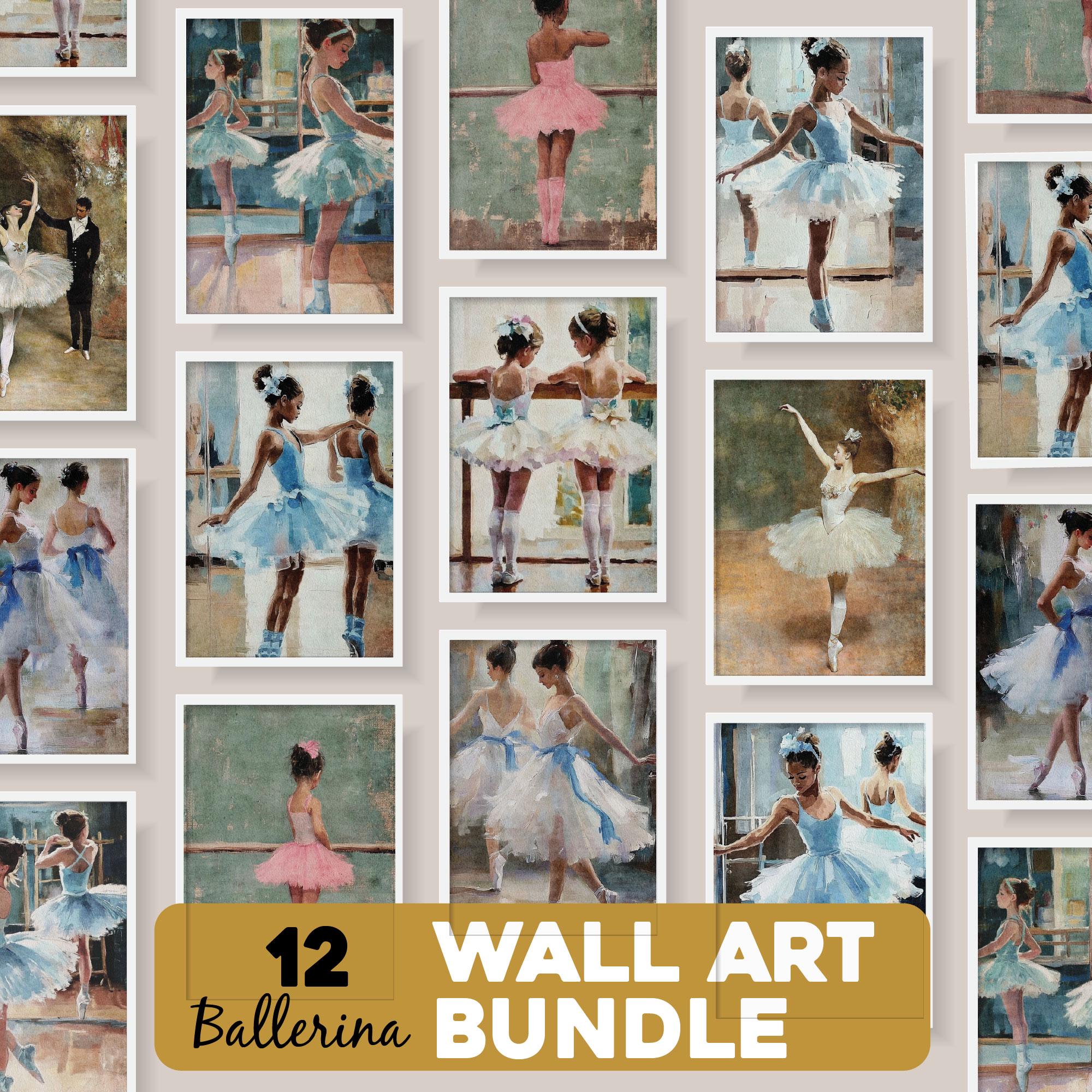 Ballerina Wall Art Bundle Digital Download — 12 Ballet Prints Girls ...