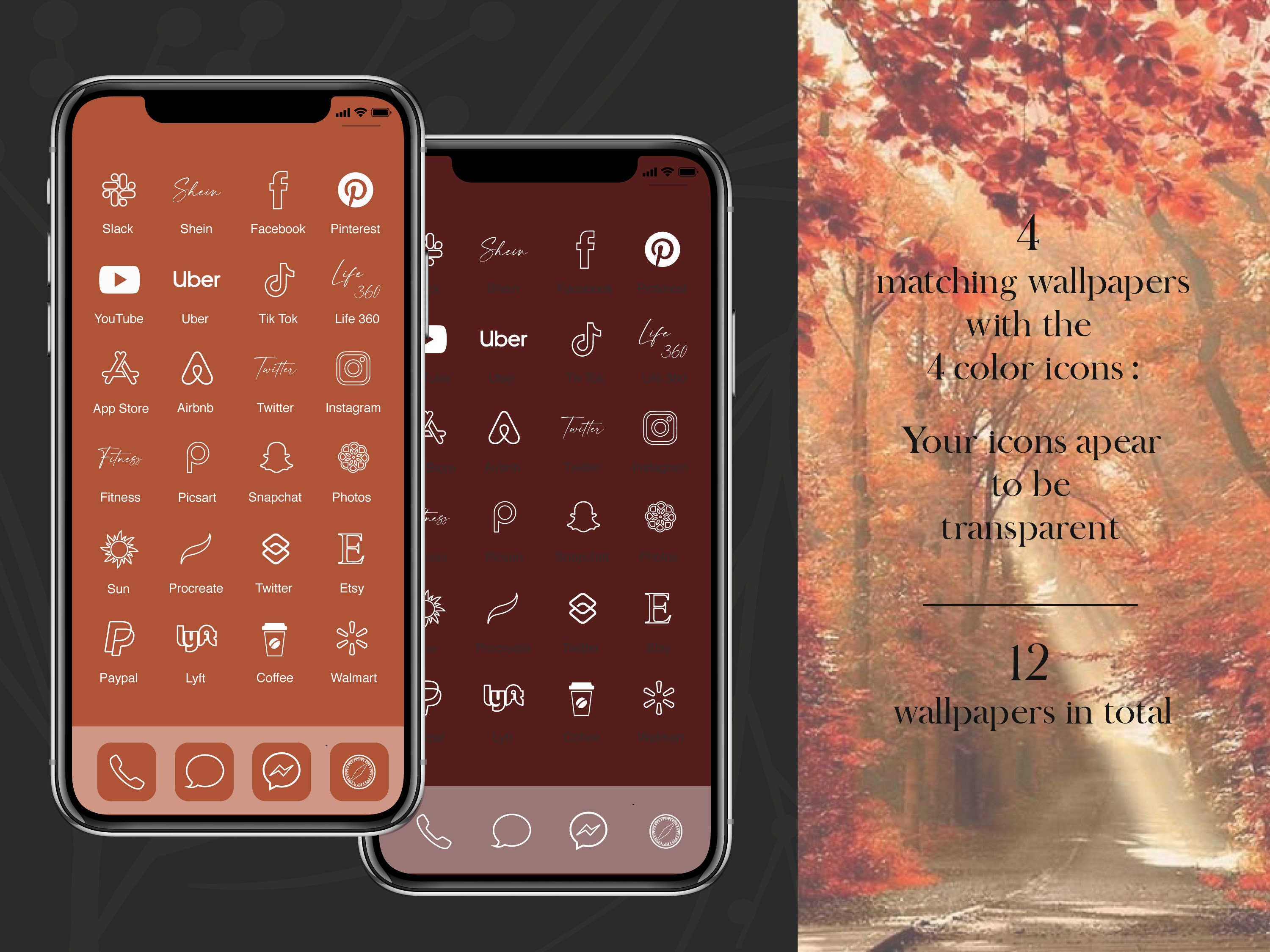 Ios 14 Fall Icons Autumn App Icons Pack Aesthetic Fall - Etsy
