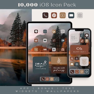 iPhoneとiPad向けの秋のiOSアイコン、ウィジェット、名言壁紙