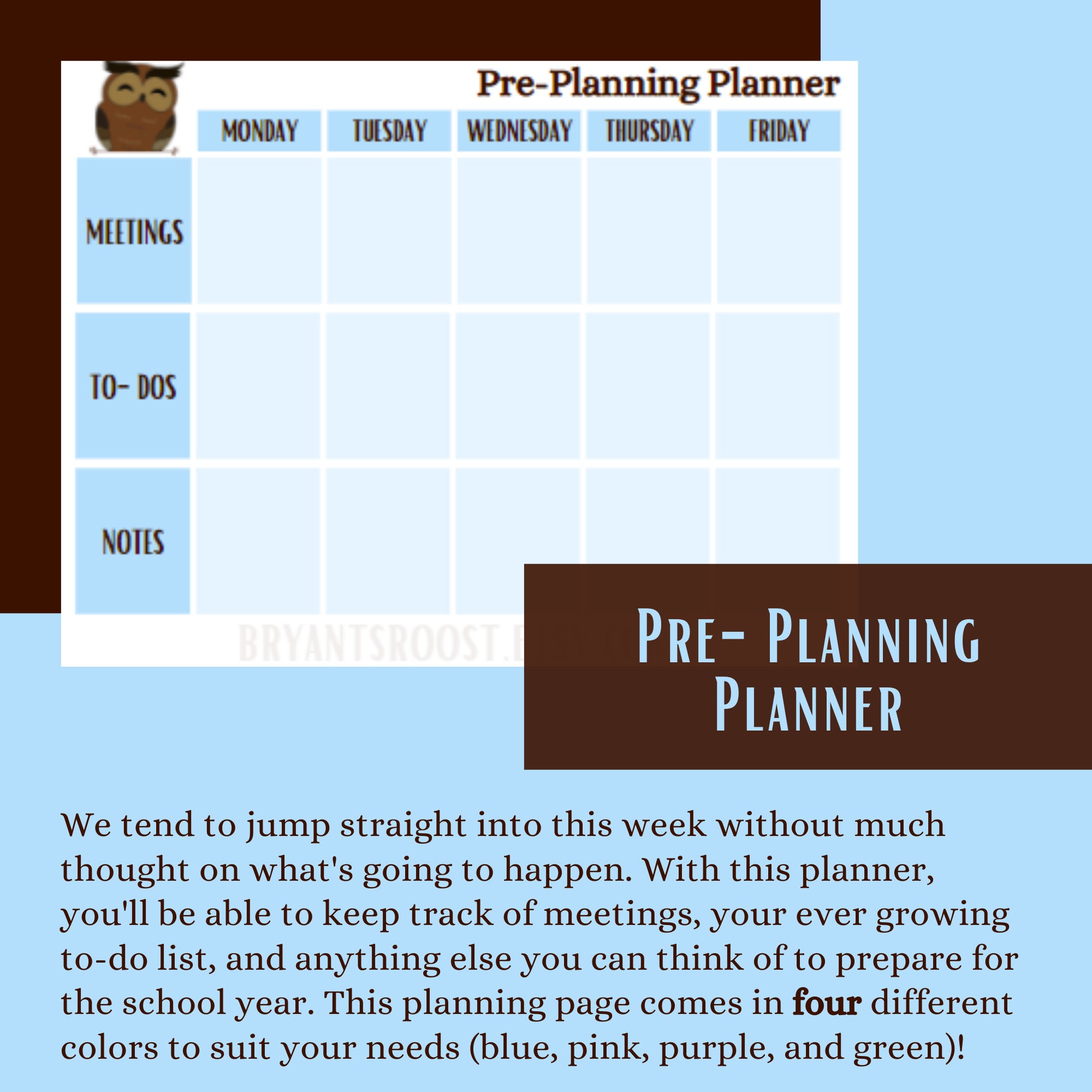 Preplanning Simple Pre-planning Teacher Bundle | Instant Download Printable | Classroom ...