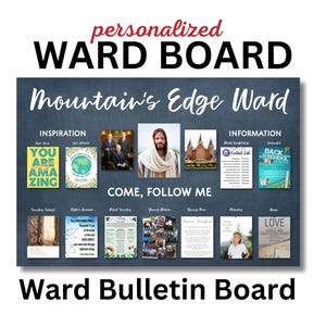 WARD BOARD | Ward Bulletin Board | Personalized | Easy | Ready to Hang | The Church of Jesus Christ of Latter-day Saints | LDS Ward | Bishop