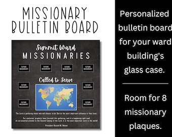 Personalized Missionary Bulletin Board