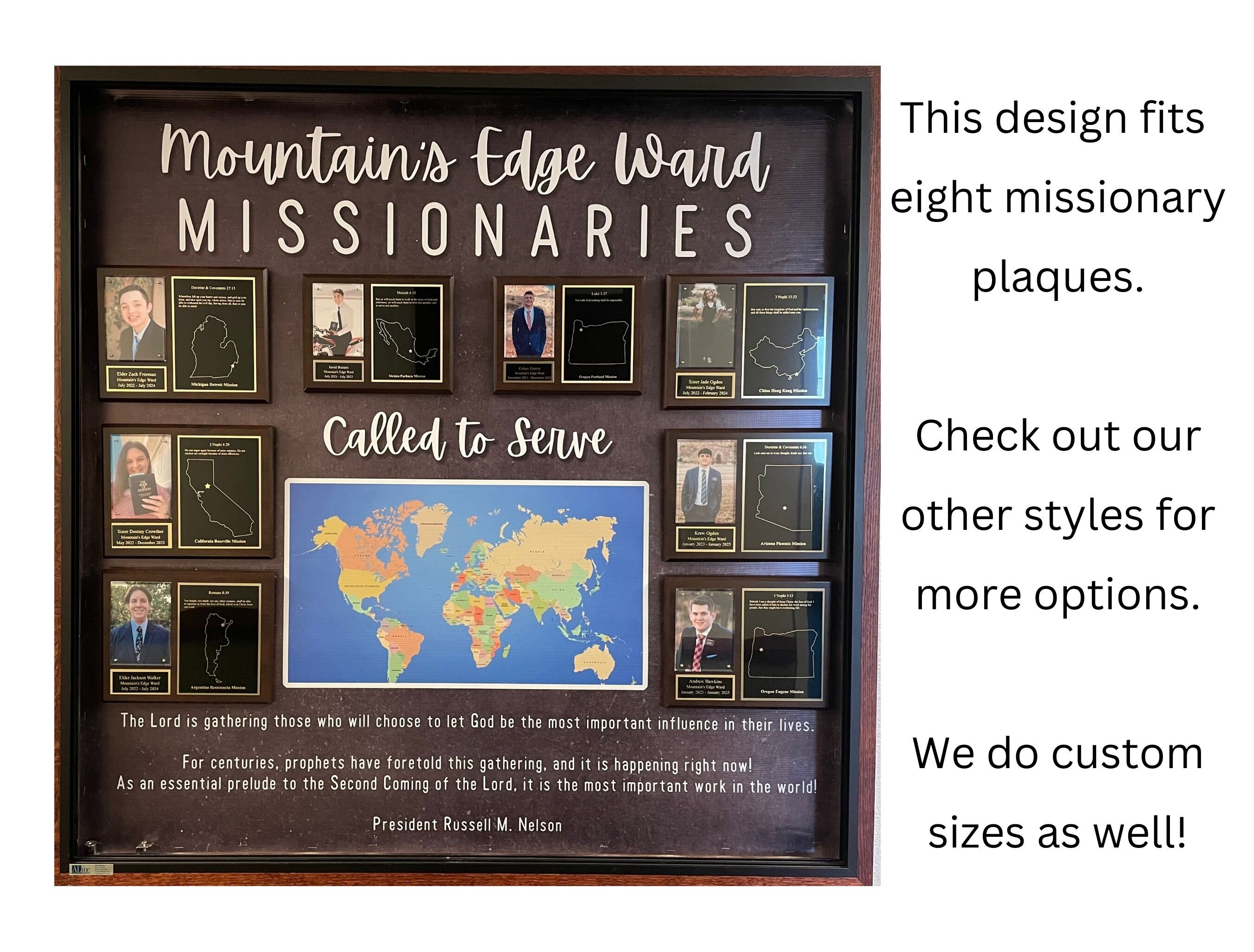 Personalized Missionary Bulletin Board Etsy