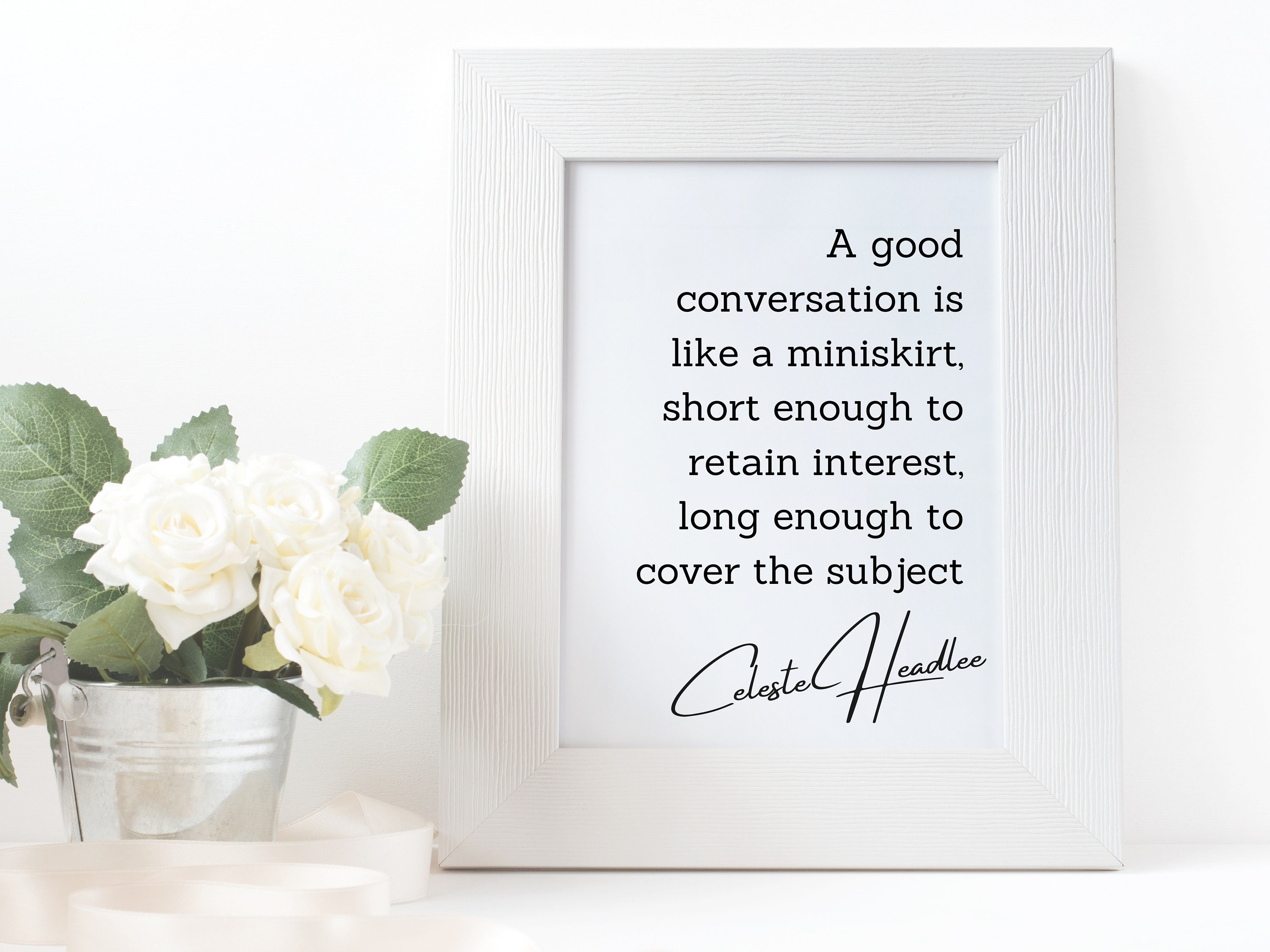 A good conversation Definition Quote printable Wall Art Etsy