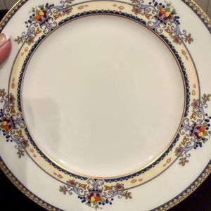 Lenox China Plates in the Golden Gate (Gold Trim) Pattern by Lenox. Ivory 24K Gold Trim, Discontinued, Vintage Rare Find!