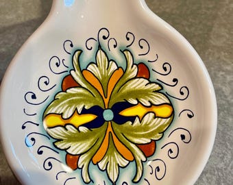 Nova Deruta of Italy X-Large Spoon Rest - Vintage