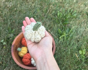 Crochet Mini Pumpkins: Handmade Fall Decor, Thanksgiving Centerpiece