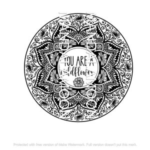 You are a wildflower custom SVG one of a kind.