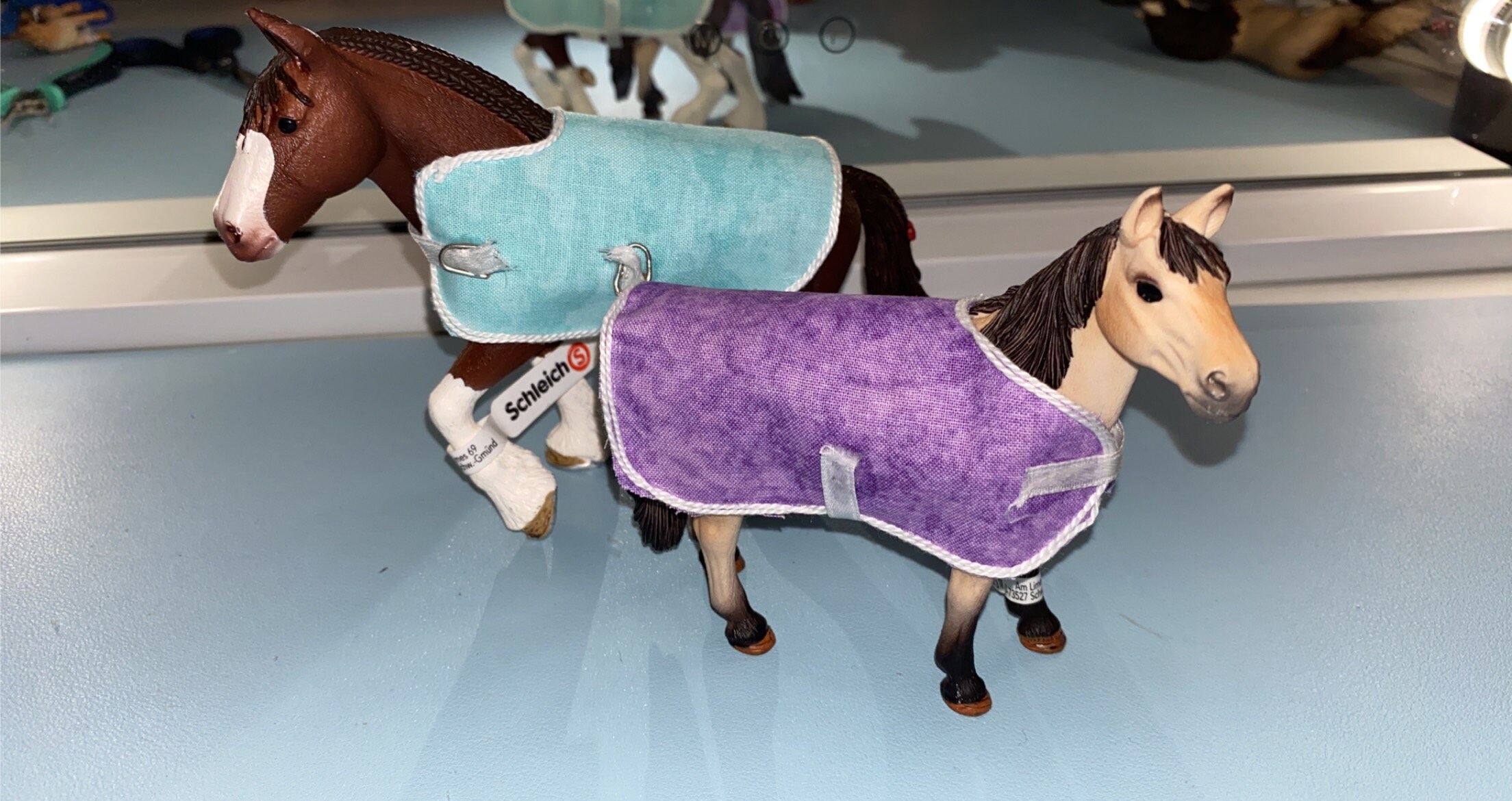 Horse blanket for schleich horses. 16 DIFFERENT COLORS Etsy