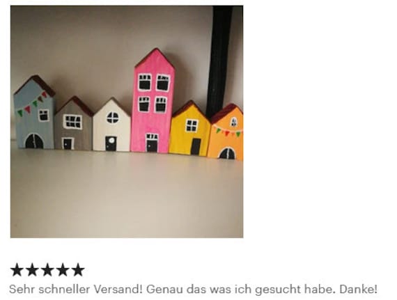Holzhaus-Set bestehend aus 12 Holzhaus Rohlingen zum Bemalen, Holz, Rohlinge, Diy Bastelset für Kinder, Holzhäuser Deko, Weihnachtsdeko