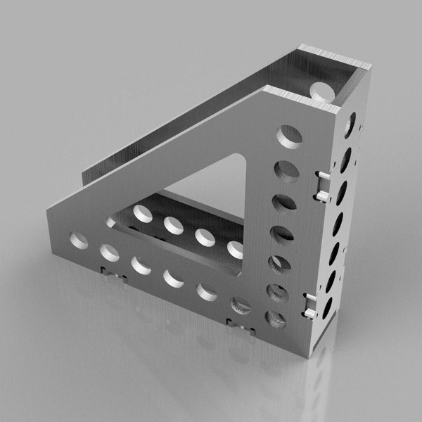 Welding Square 90 Degree 8 x 8 x 2 x 1/4 Inch DXF