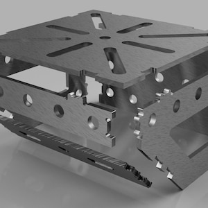Vice Multi Mount 10 x 10 x 6 x 1/4 Inch DXF Files