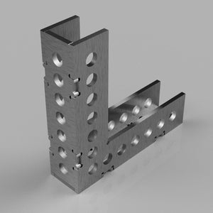 Welding L Square 90 Degree 200 x 200 x 50 x 6mm DXF