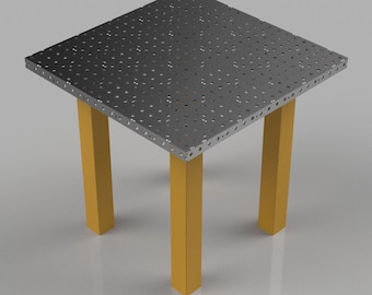 Tavolo di saldatura 1000 x 1000 x 50 x 6 mm File DXF