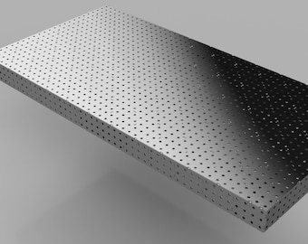 Welding Table 96 x 48 x 6 x 1/4 Inch DXF Files