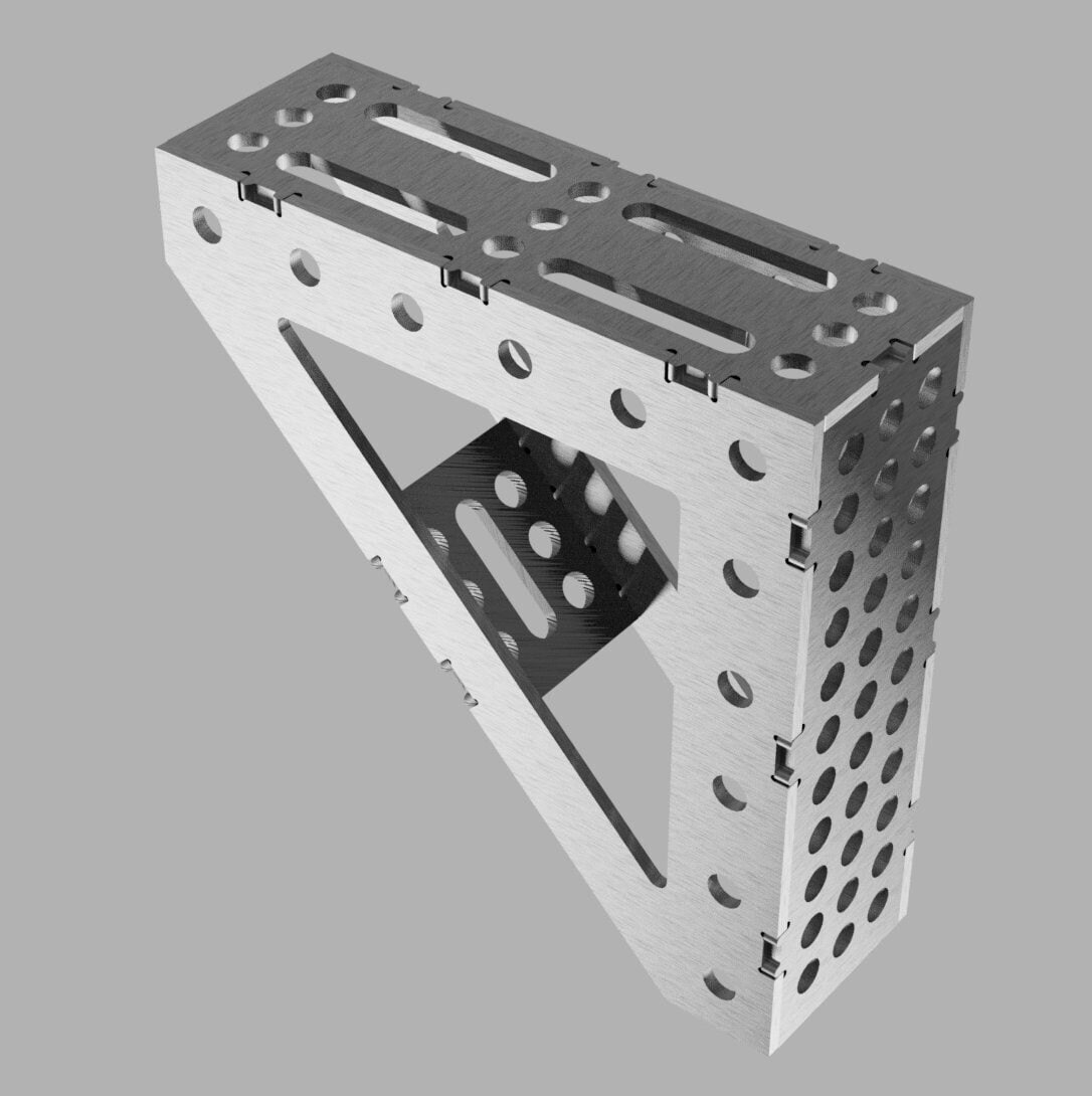 Welding Square 90 Degree 12 X 12 X 4 X 1/4 Inch DXF Etsy