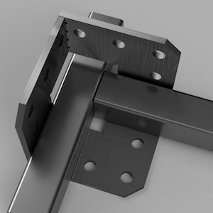 Welding Corner Square 150 x 150 x 67 x 8mm DXF