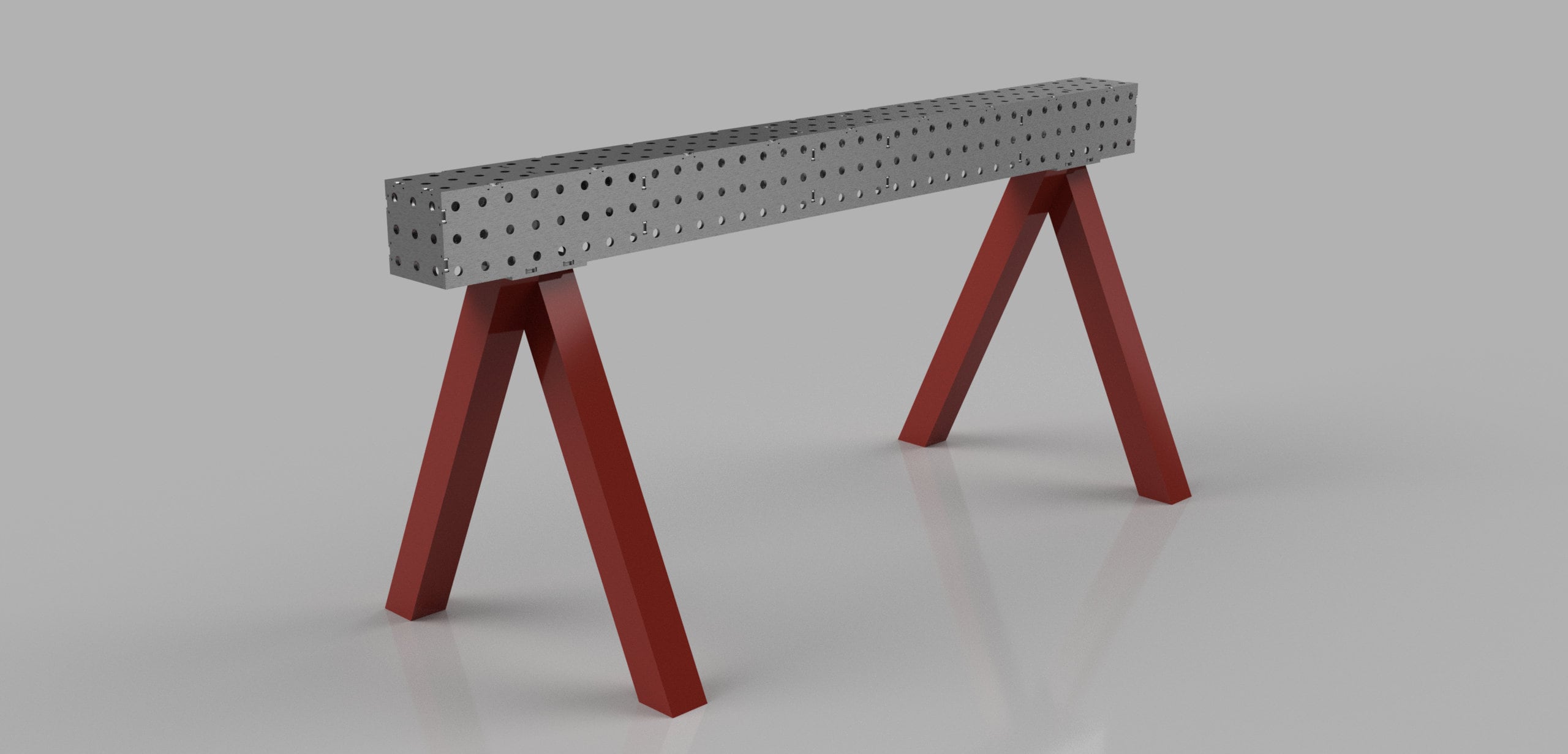 Welding Trestle 6 X 72 X 6 X 1/4 Inch DXF Etsy