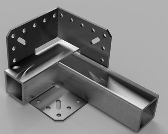 Schweissecken-Klemmwinkel 250 x 250 x 117 x 8 mm DXF-Dateien