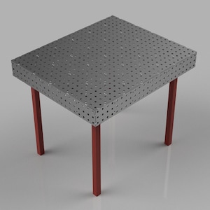 Welding Table 40 x 48 x 6 x 1/4 Inch DXF
