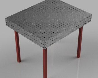 Tavolo di saldatura 40 x 48 x 6 x 1/4 di pollice DXF
