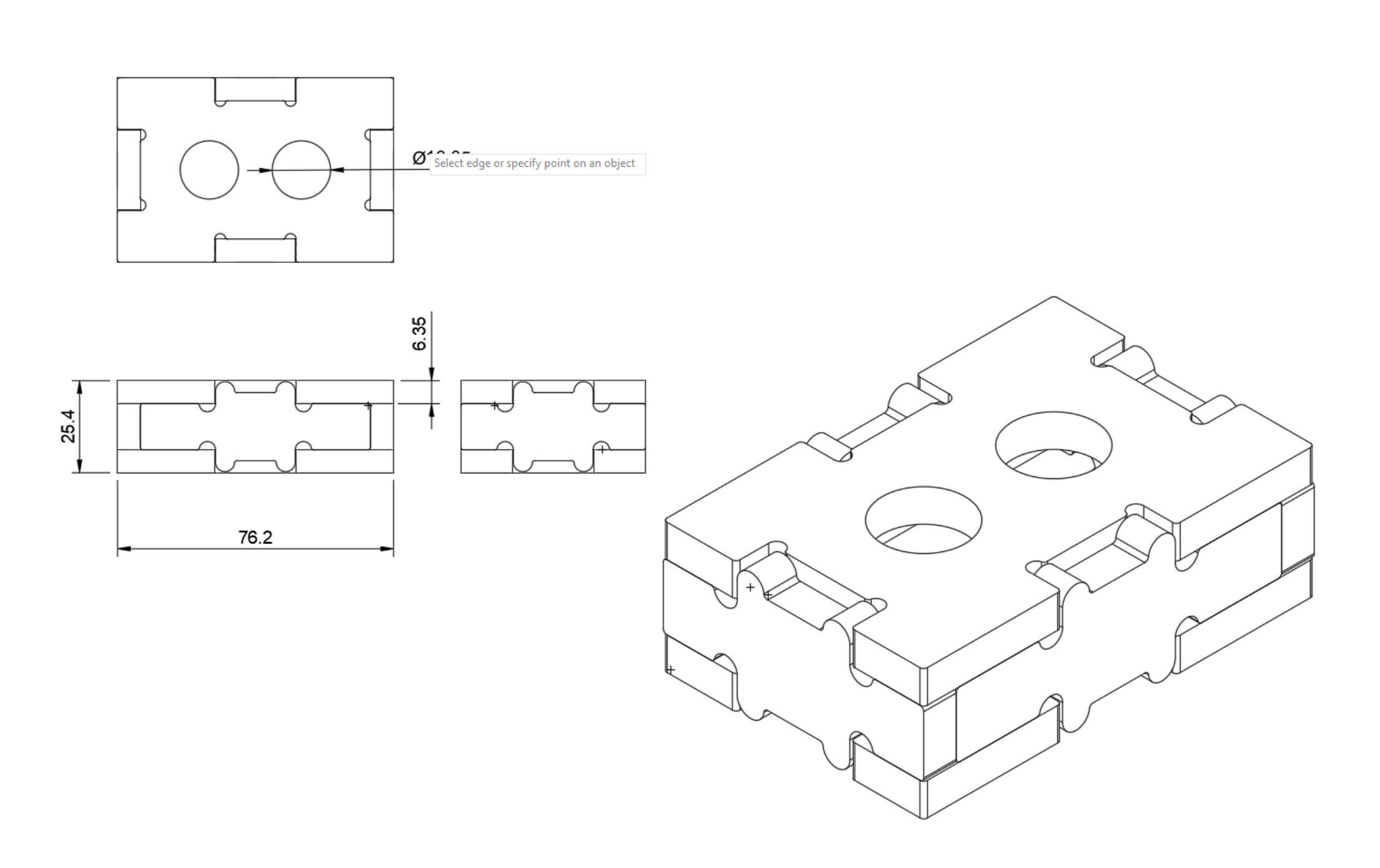 Welding 123 Block 1 X 2 X 3 X 1/4inch DXF Files - Etsy