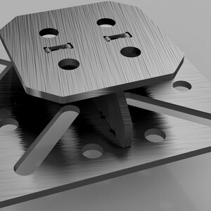 Stand Mount 200 X 200 X 50 X 6mm DXF Files - Etsy