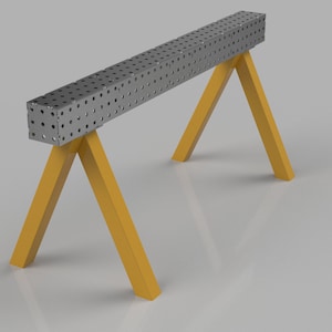 Welding Trestle 150 x 1800 x 150 x 6mm DXF Files