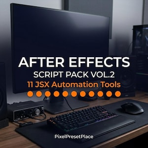 After Effects Script Pack Vol.2 JSX | 11 Automation Tools for Video Editors | AE Workflow Bundle
