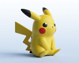 Pikachu Multicolor STL 3MF 3D Modell AMS Digitaler Download