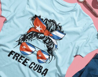 SOS キューバ シャツ、#FreeCuba T シャツ、Viva Cuba Libre、Patria y Vida T シャツ、Diaz Canel Singao、#SeAcabó T シャツ、Viva Cuba Libre シャツ
