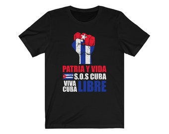 SOS キューバ シャツ、#FreeCuba T シャツ、Viva Cuba Libre、Patria y Vida T シャツ、Diaz Canel Singao、#SeAcabó T シャツ、Viva Cuba Libre シャツ
