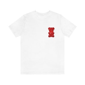 Gummy Bear Shirt, Minimalist T-shirt, Adorable Gummy Bear Shirt, Cute Gummy Shirt, Funny Shirt, Animal Lover Shirt, Best Friend Gift, Xmas
