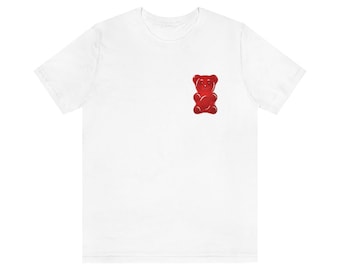 Gummy Bear Shirt, Minimalist T-shirt, Adorable Gummy Bear Shirt, Cute Gummy Shirt, Funny Shirt, Animal Lover Shirt, Best Friend Gift, Xmas