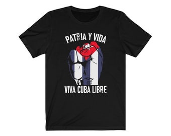 SOS キューバ シャツ、#FreeCuba T シャツ、Viva Cuba Libre、Patria y Vida T シャツ、Diaz Canel Singao、#SeAcabó T シャツ、Viva Cuba Libre シャツ