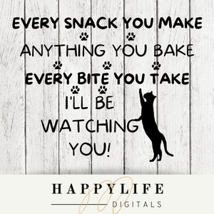I&#39;ll be watching you, Cat svg,png Digital Download cut file