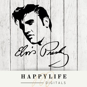 Elvis Presley mit Signatur PNG Bild