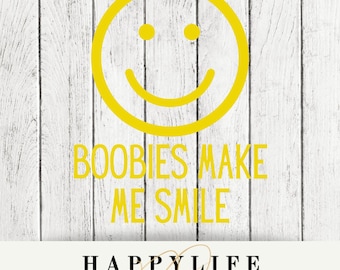 Boobies make me Smile PNG Image