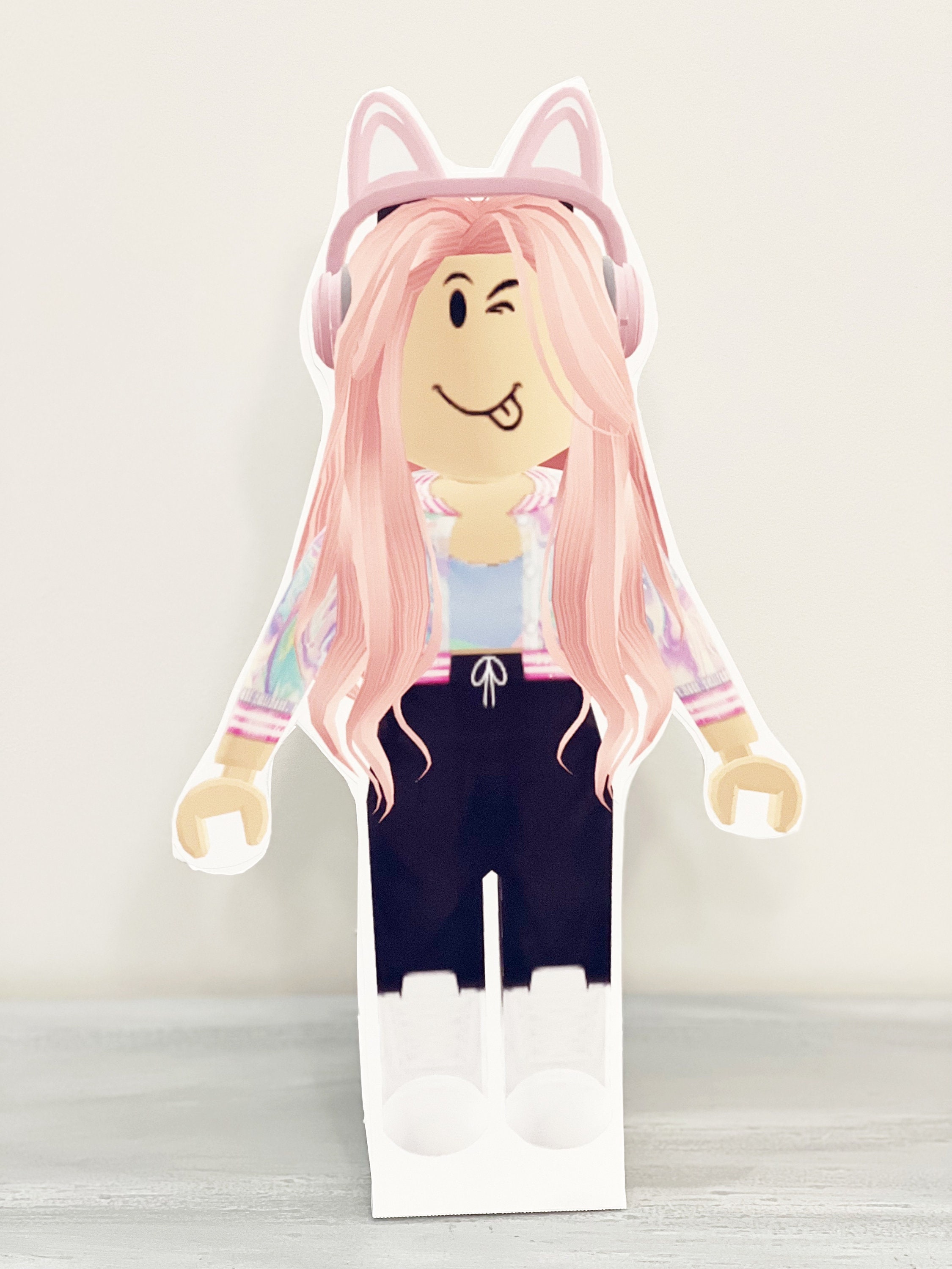 15 und ROBLOX ROSA / Festa Roblox / Personalizados Roblox