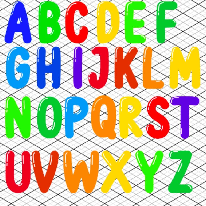 Cocomelon Inspired Alphabet Font PNG Clipart Letters | Etsy