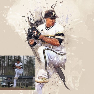 CUSTOM SPORTS PORTRAIT/ Personalized Sports Action Poster from Your Photo/ Bedroom Art/ Customized Athletes Poster/ Sports Gift for Child