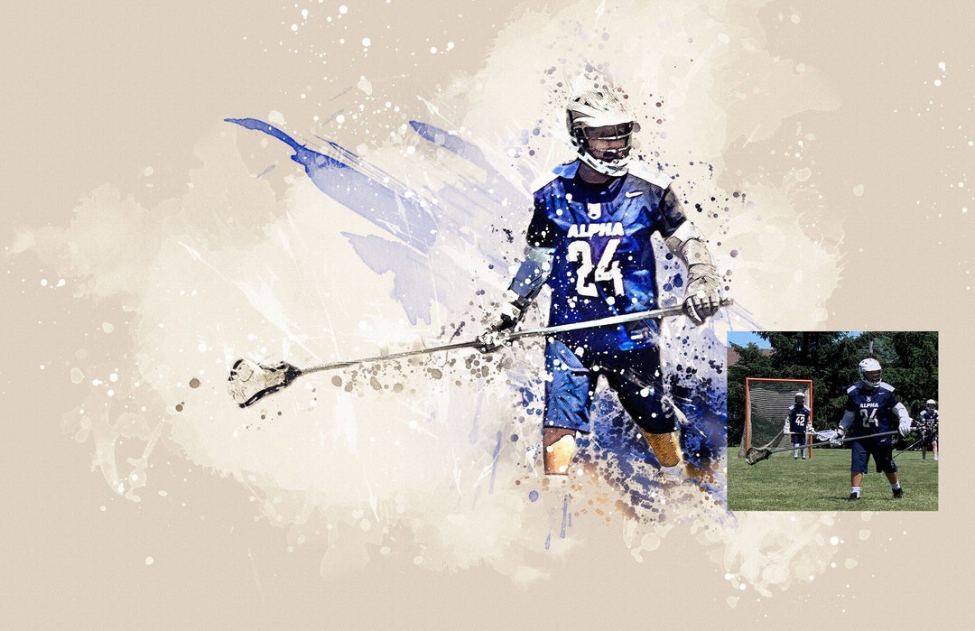 CUSTOM SPORTS PORTRAIT/ Personalized Sports Action Poster From Your ...