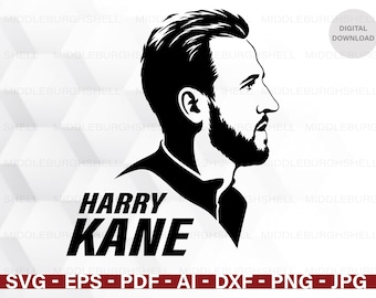 Harry Kane SVG, Soccer Player. Cut Files, Football (Digital Download)