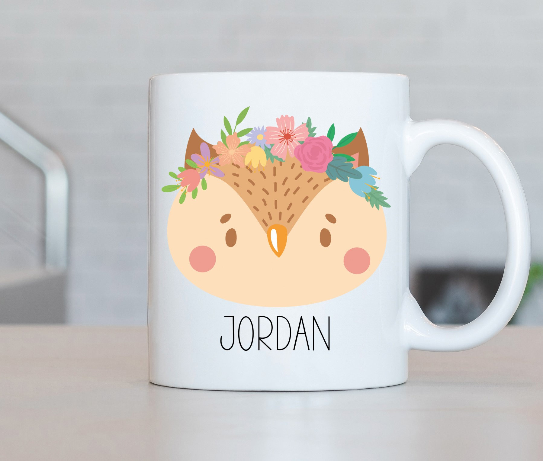 Owl Mug, Personalized Owl Coffee Cup, Owl Present, Owl Gift Ideas, Owl Birthday Gifts LL34