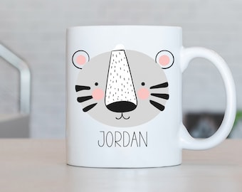 Tiger Mug, Gepersonaliseerde Tiger Coffee Cup, Tiger Present, Tiger Gift Ideeën, Tiger Verjaardag Geschenken LL23