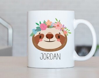 Faultier Tasse, Faultier Kaffeetasse, Faultier Geschenkideen, Faultier Geburtstagsgeschenk LL32