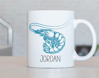 Caneca de lagosta, xícara de café de lagosta personalizada, presente de lagosta, ideias para presentes de lagosta, presentes de aniversário de lagosta LL159