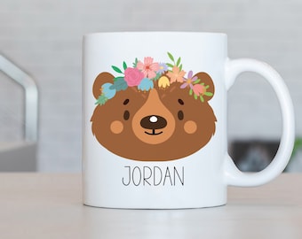 Björnmugg, Björnpresent, Personlig Björnkaffekopp, Björnpresentidéer, Björnfödelsedagspresenter, Björntema-muggar LL42