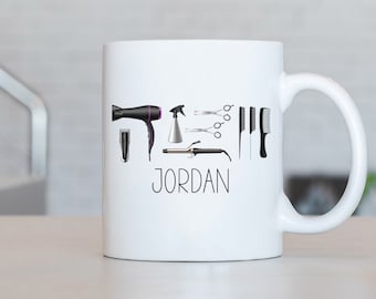 Hair Stylist Mug, Personalized Hair Stylist Coffee Cup, Hair Stylist Present, Hair Stylist Gift Ideas, Hair Stylist Birthday Gifts LB157